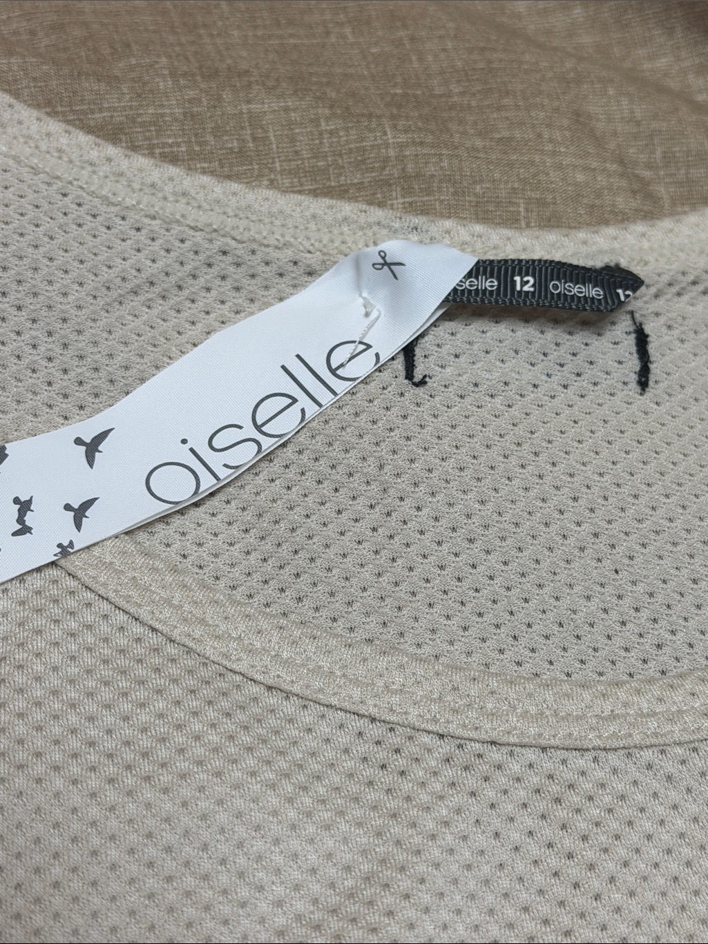 Nwt Oiselle Women’s Flyout Trail Tank Ivory/White Mesh Performance Top Shirt 12 — image 2 of 8